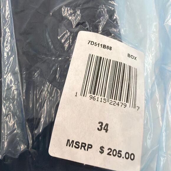 7 For all Mankind Men's Black Mid Waist Slimmy Luxe Performance Jeans Size 34 - Picture 3 of 11